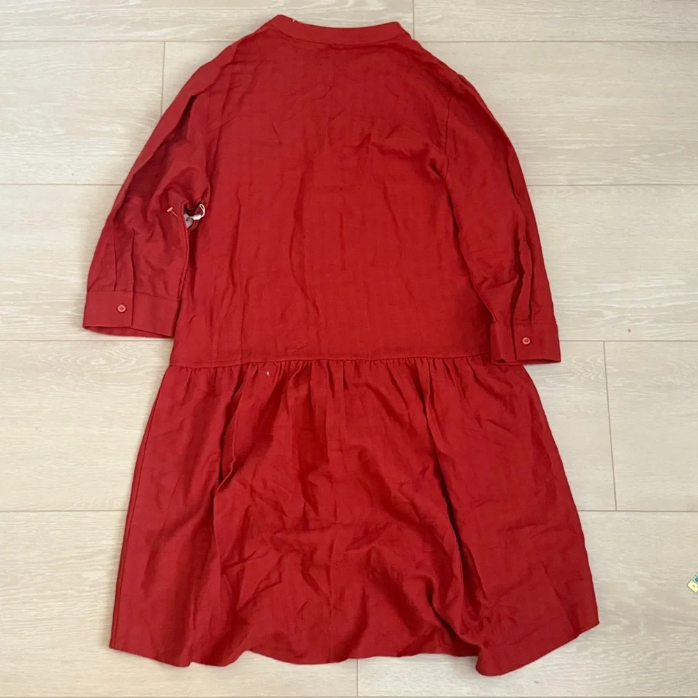 Caslon Women's High Low Red Orange Dress - Picture 10 of 10